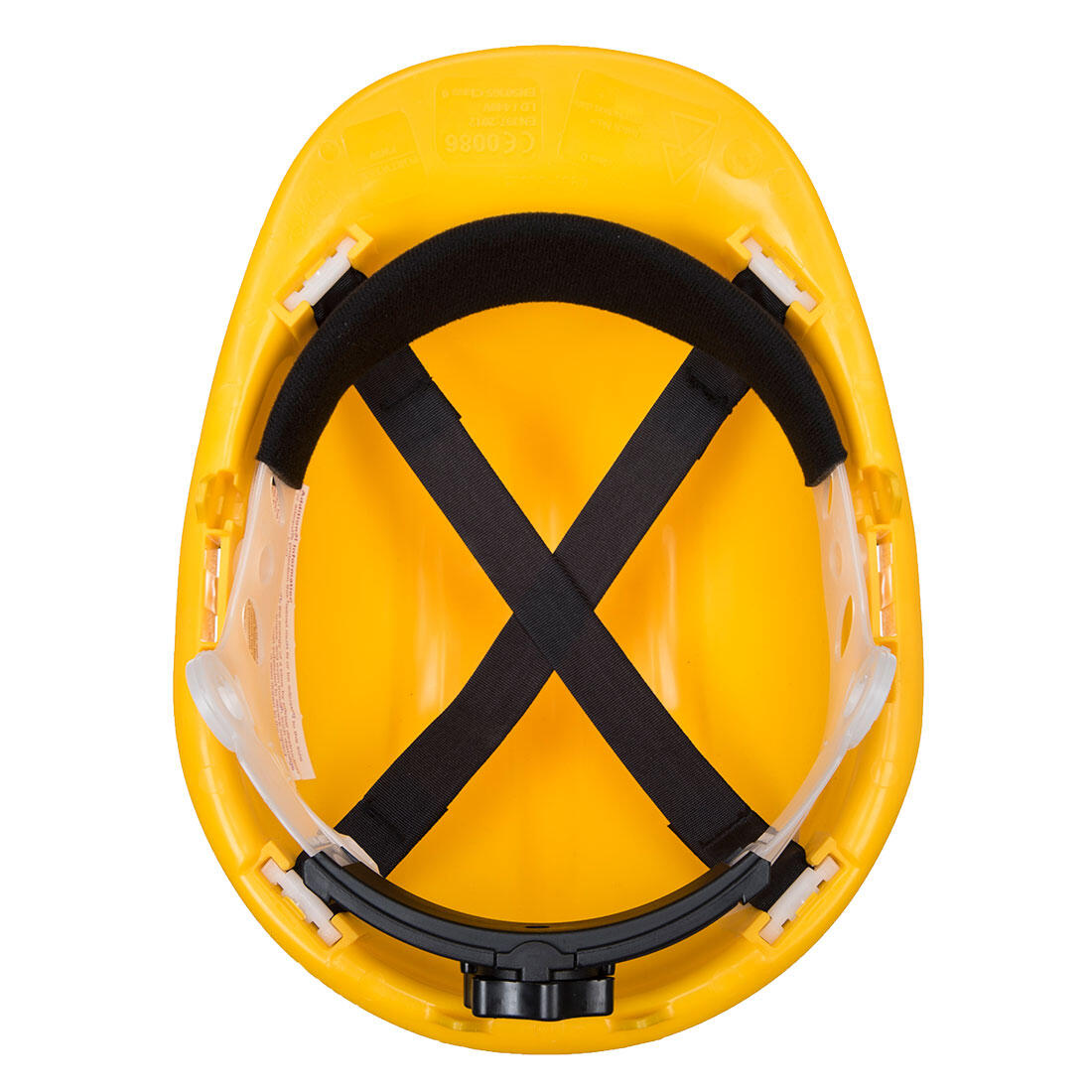 PS57 Expertbase Wheel Safety Helmet Yellow - Image 2