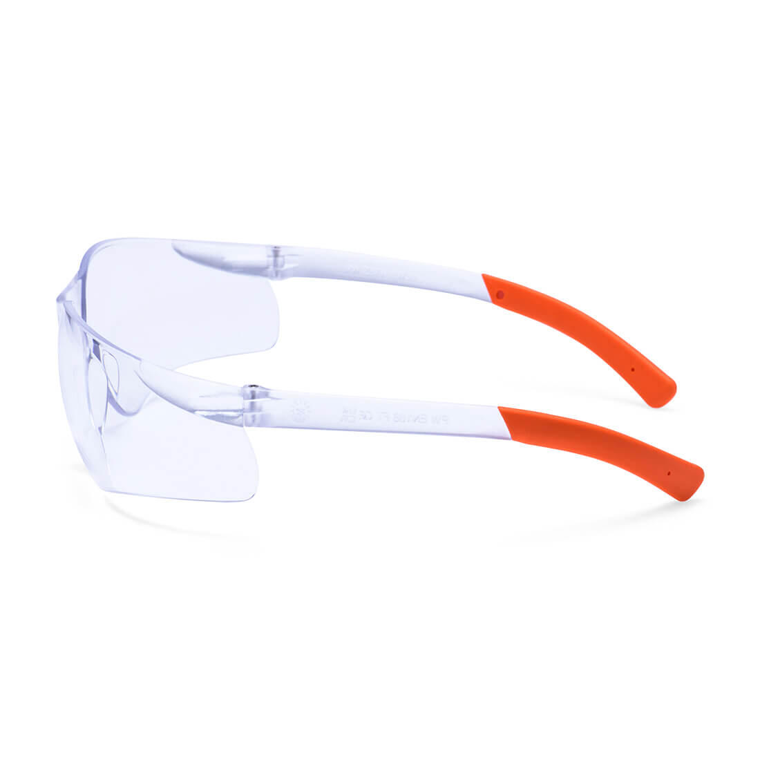 PW38 Pan View Safety Glasses Clear/Orange - Image 2