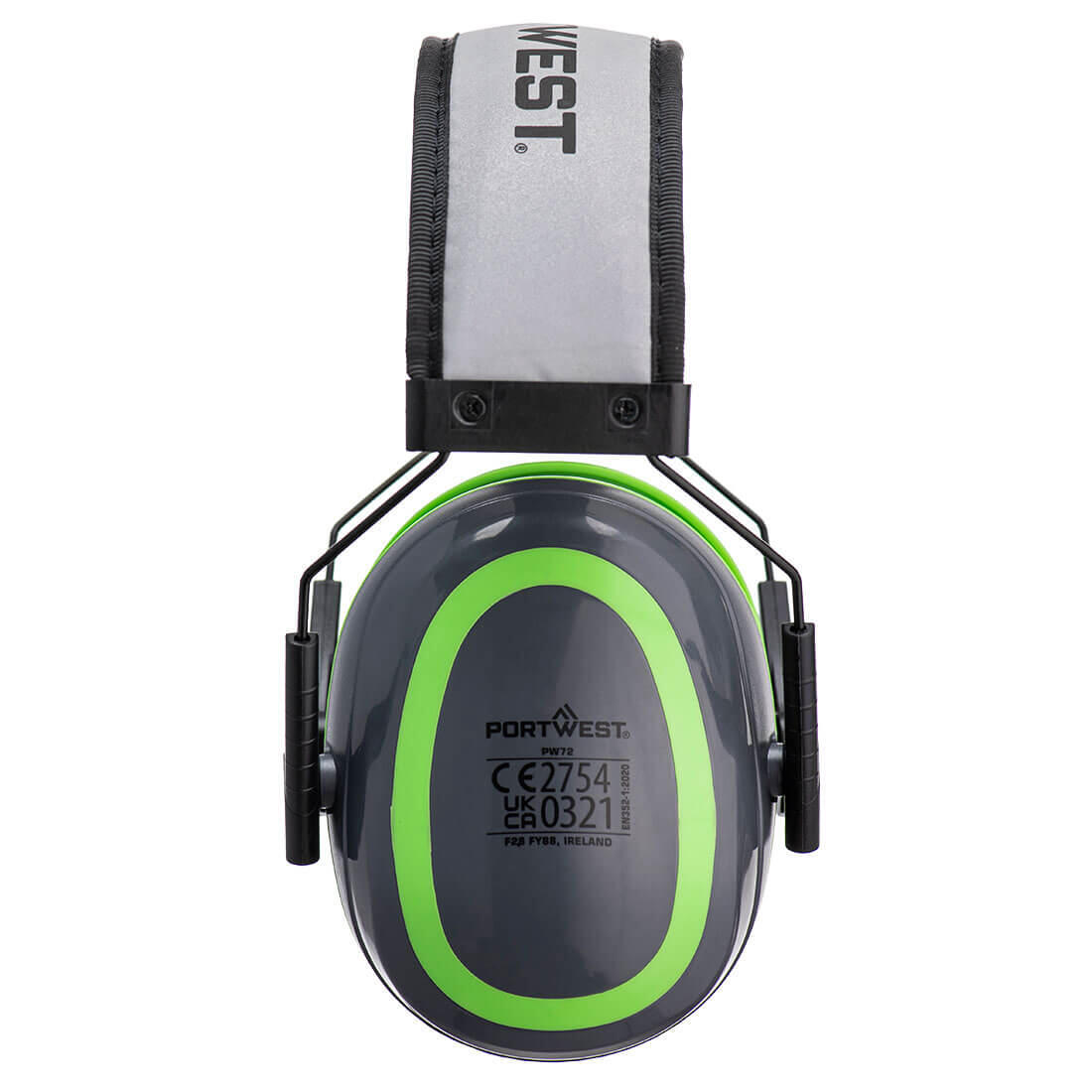 PW72 HV Extreme Ear Defenders Low Grey/Green - Image 2