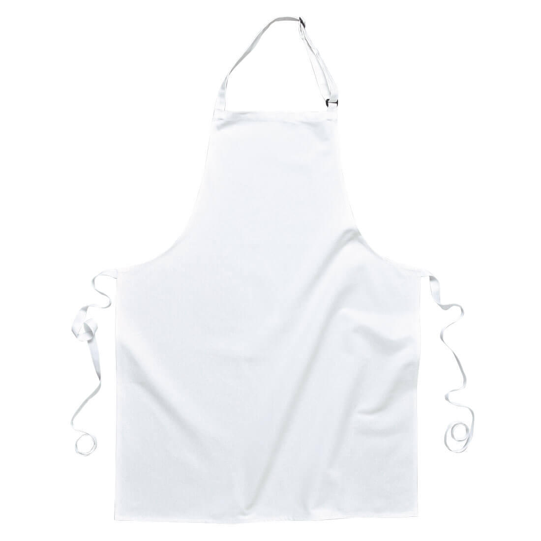 S841 Polycotton Bib Apron White - Image 2