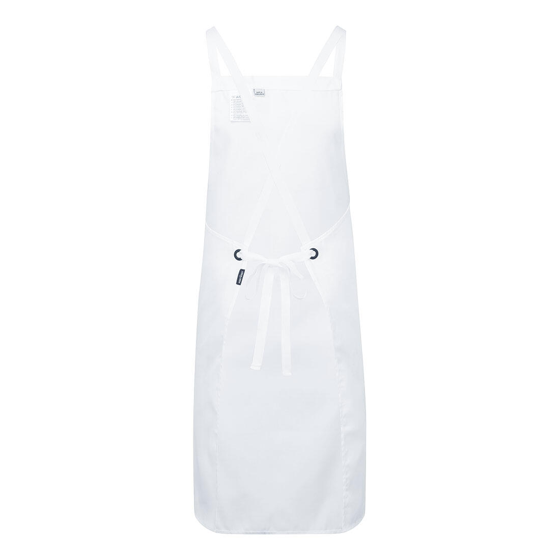 S867 Cross back Apron White - Image 2