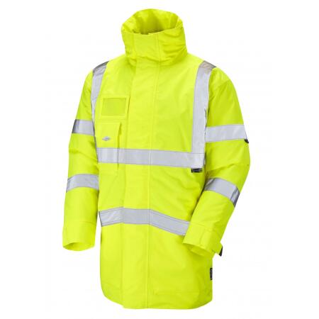 LEO Workwear MARWOOD ISO 20471 Cl 3 Superior Anorak HV YELLOW