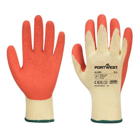 A100 Grip 10 Latex Glove Orange