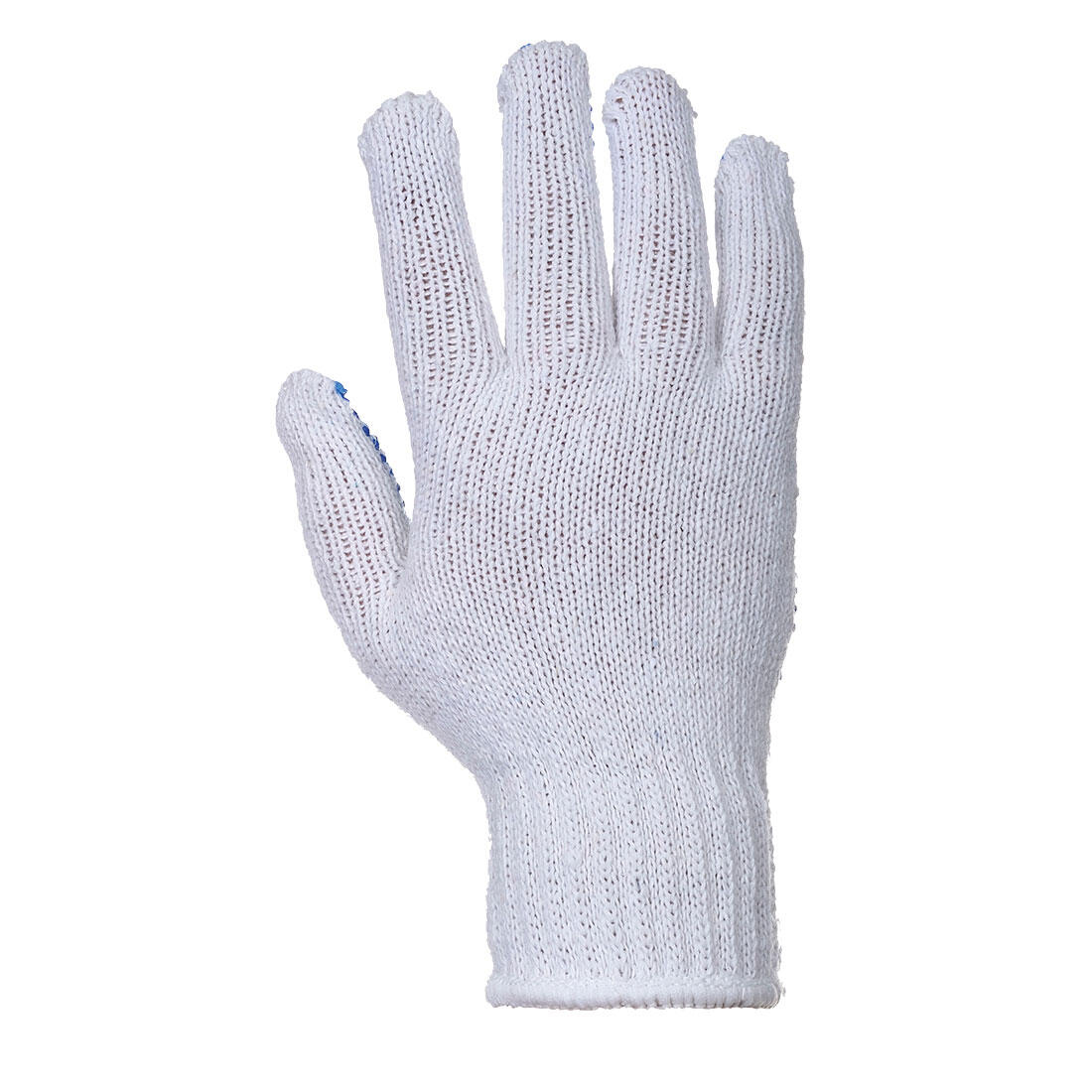A111 Liner 7 PVC Polka Dot Glove White/Blue - Image 2
