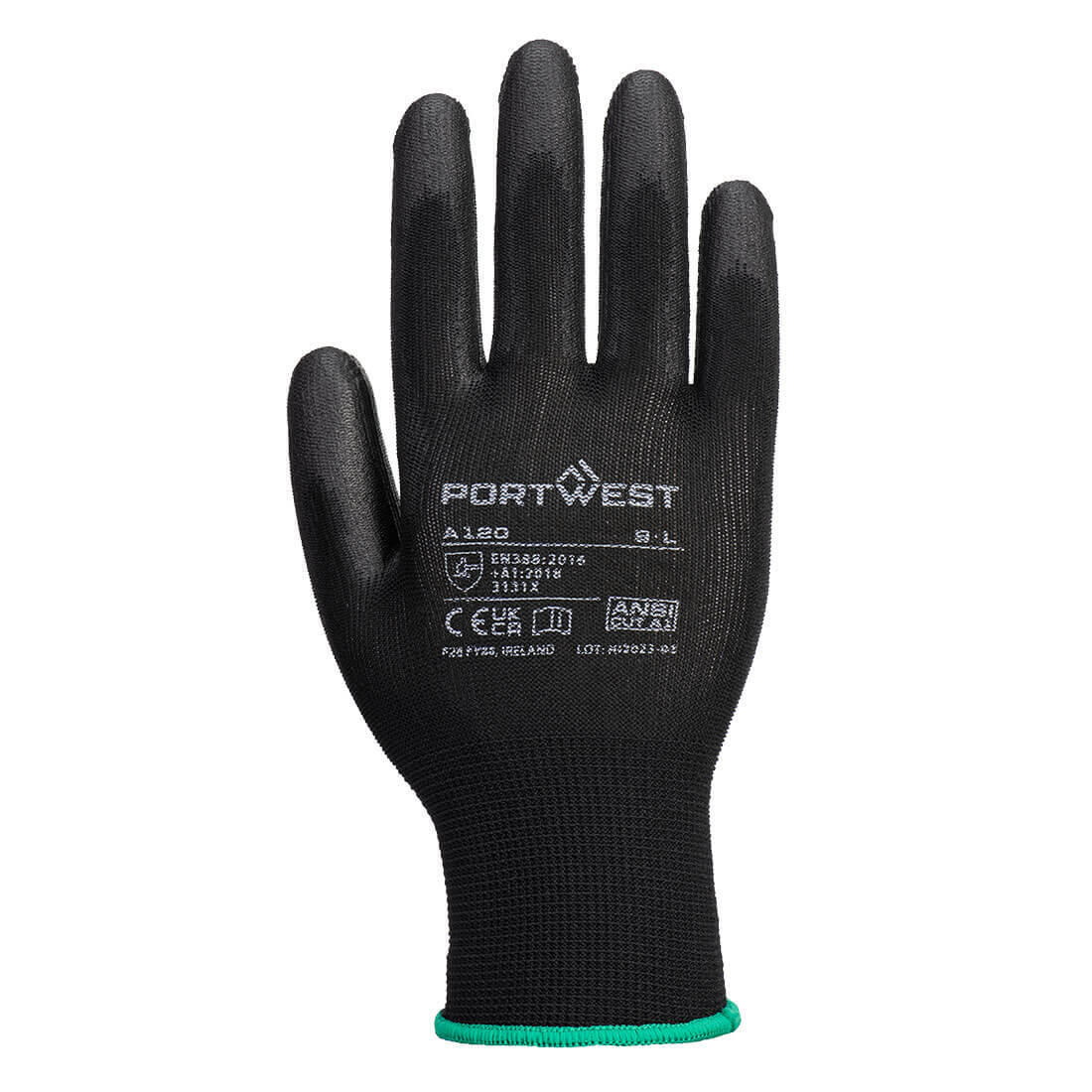 A120 Grip 13 PU Palm Glove Black - Image 2