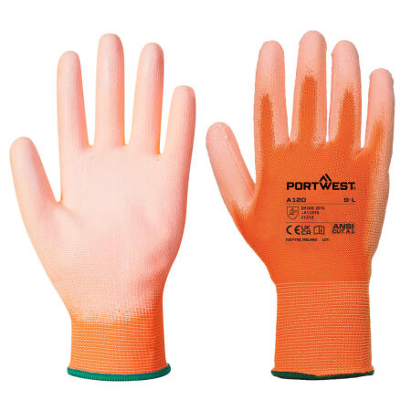 Portwest A120 Grip 13 PU Palm Glove Orange
