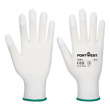 A121 Grip 13 PU Fingertip Glove White