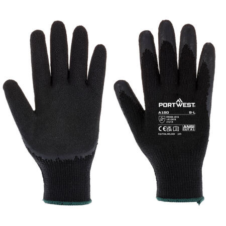 A150 Grip 10 Latex Economy Glove Black