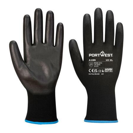 A195 Grip 13 PU Touchscreen Glove  Black