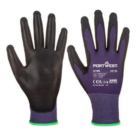A195 Grip 13 PU Touchscreen Glove  Purple/Black