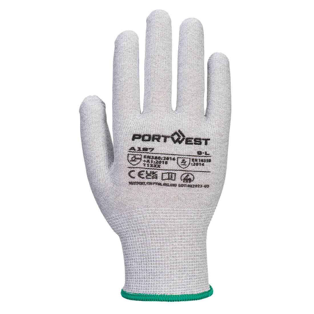 A197 ESD 13 Liner Glove Grey - Image 2