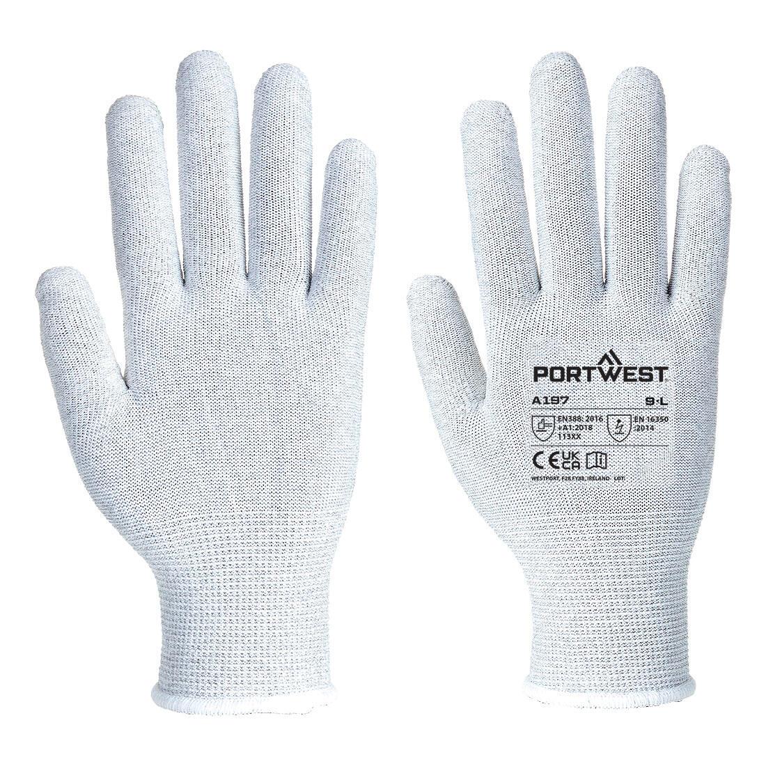 A197 ESD 13 Liner Glove Grey