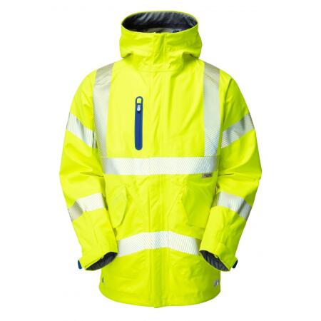 LEO Workwear MARISCO ISO 20471 Cl 3 High Performance Waterproof Anorak HV YELLOW