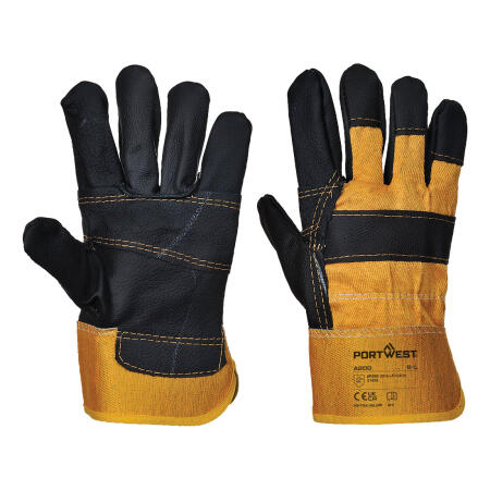 A200 Leather Rigger 270 Cow Grain Palm Bar Glove Yellow