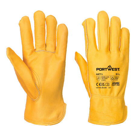 A271 Cold 200 Cow Grain Driver Glove Tan