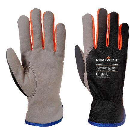 A280 Cold 240 Synthetic Leather Mechanical Glove Black/Orange