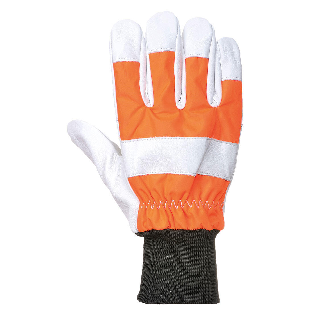 A290 Oak Chainsaw Protective Glove (Class 0) Orange - Image 2