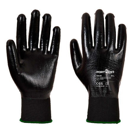 A315 Grip 13 Full Coating Nitrile Glove Black