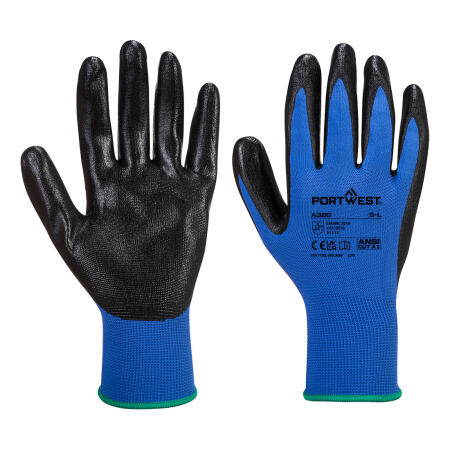 A320 Grip 13 Nitrile Foam Glove Blue