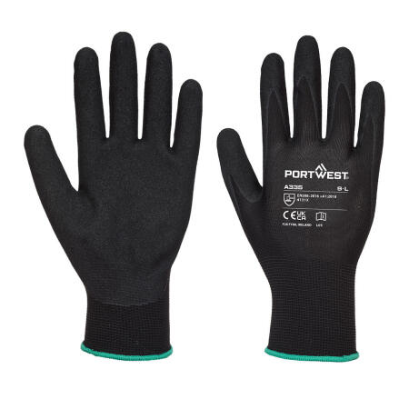 A335 Grip 15 Nitrile Sandy Glove Black
