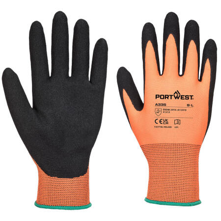 A335 Grip 15 Nitrile Sandy Glove Orange/Black
