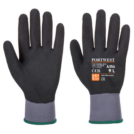 Portwest A354 DermiFlex Ultra Pro Glove - Nitrile Sandy Black