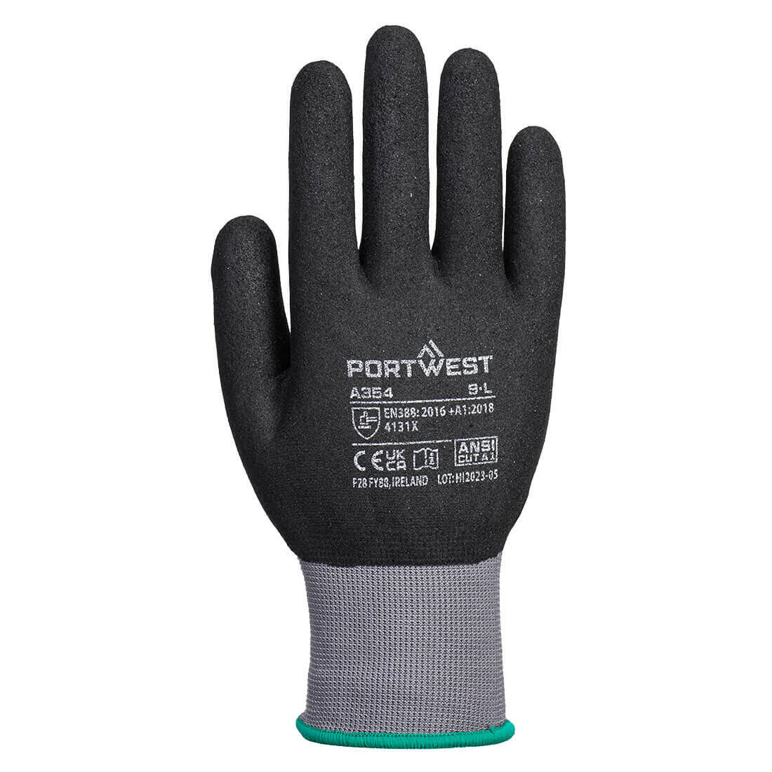 A354 DermiFlex Ultra Pro Glove - Nitrile Sandy Black - Image 2