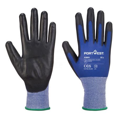 A360 Grip 18 PU Glove Blue/Black