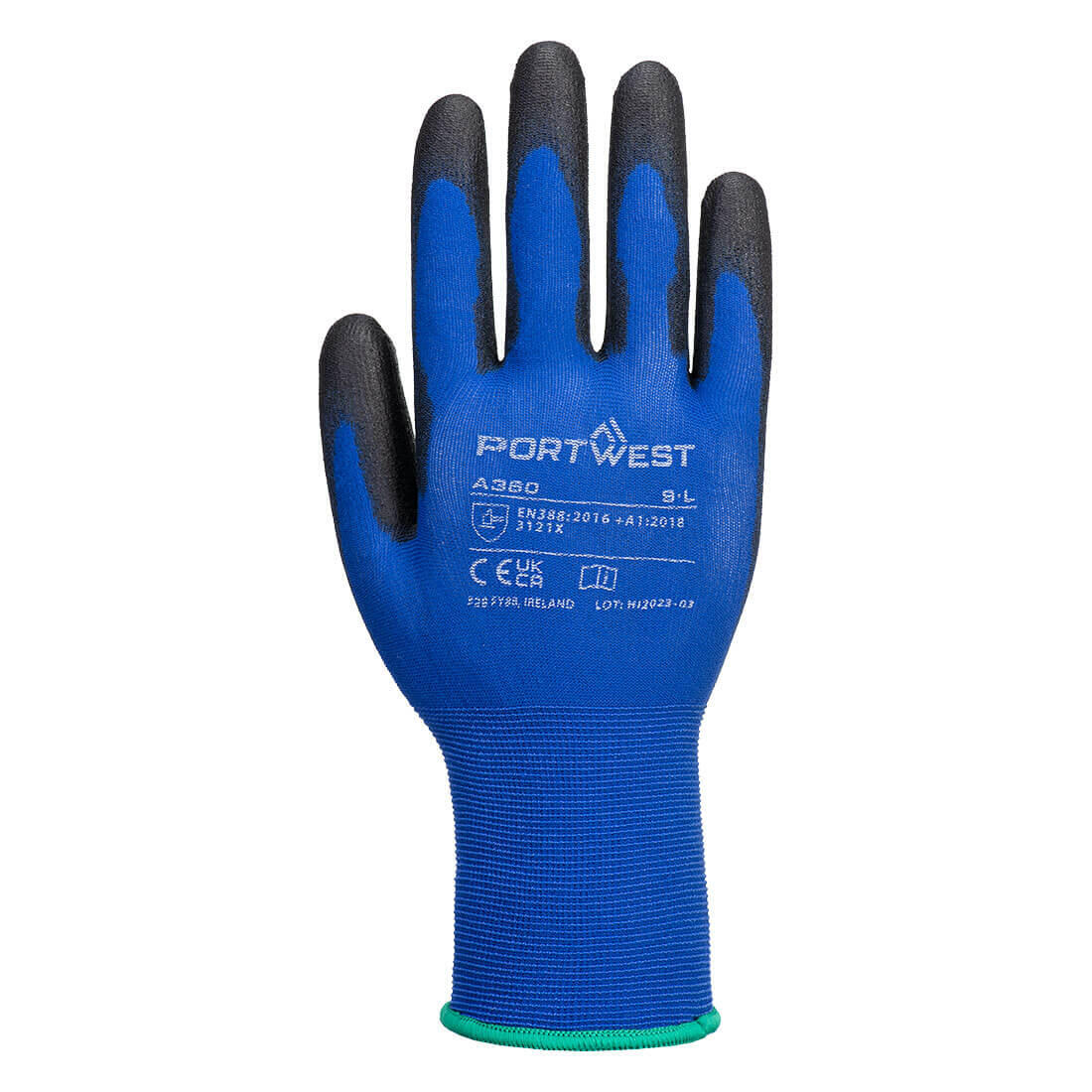 A360 Grip 18 PU Glove Blue/Black - Image 2
