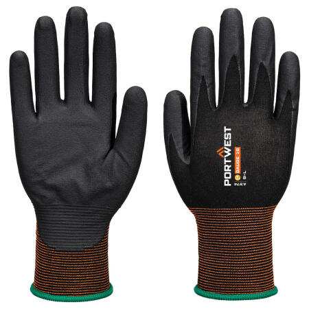A374 GP Grip 18 Nitrile Micro Foam Glove Black