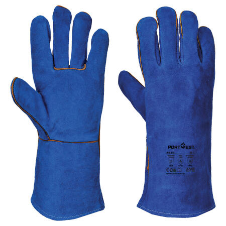 A510 Welders 210 Split Leather Blue Gauntlet Blue