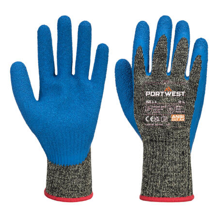 A611 Cut D10 Latex Aramid Glove Black/Blue