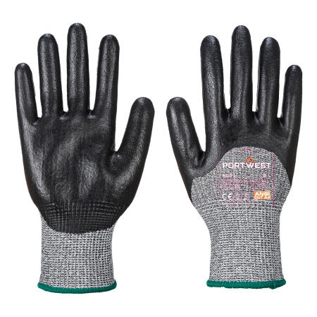 A621 Cut D13 3/4 Nitrile Foam Glove Black