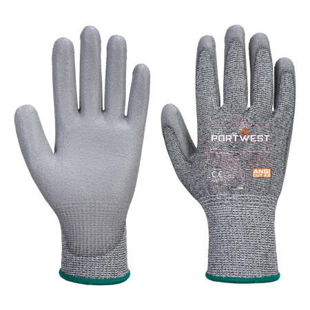 A622 Cut C13 PU Glove Grey
