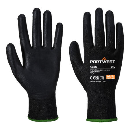 A635 Cut B13 PU Economy Glove Black