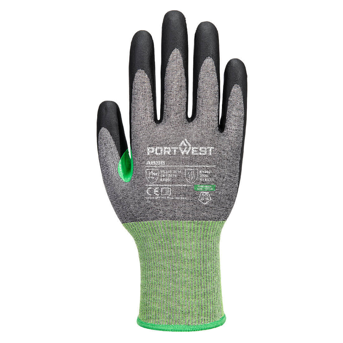 A636 CS Cut C18 Nitrile Glove Grey/Black - Image 2