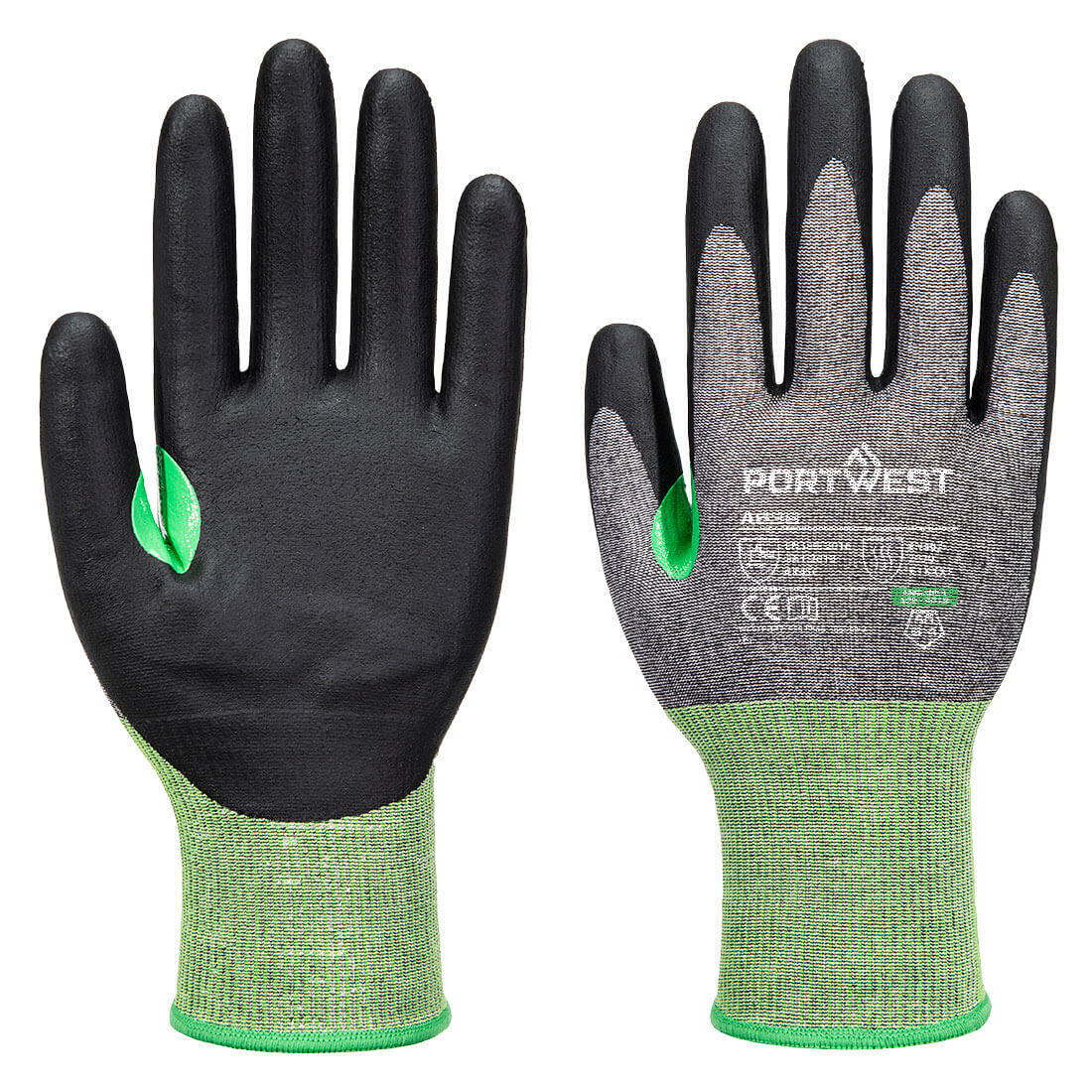 A636 CS Cut C18 Nitrile Glove Grey/Black