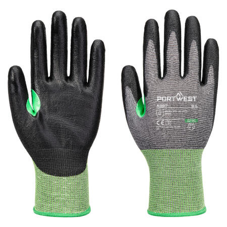 A637 CS Cut C18 PU Glove Grey/Black