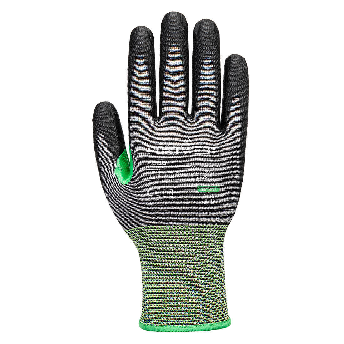 A638 CS Cut C15 PU Glove Grey/Black - Image 2