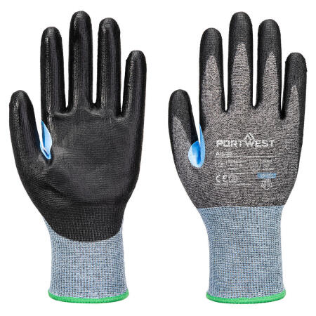 A642 CS Cut D18 PU Glove Grey/Black