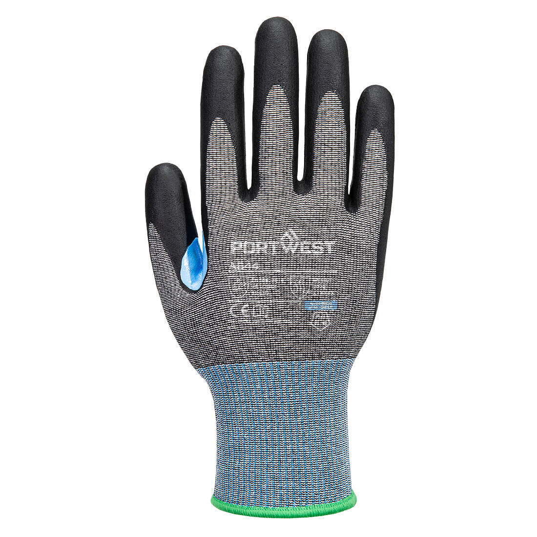 A644 CS Cut D15 Nitrile Glove Grey/Black - Image 2
