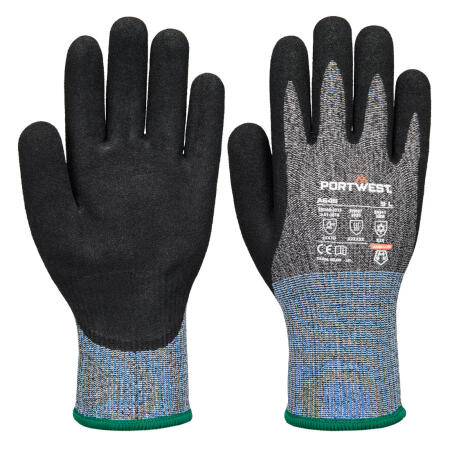 A646 Cold D13 Nitrile Viz-Tex Cut Glove Black