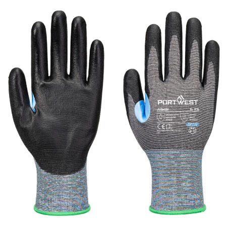 A649 CS Cut D21 PU Glove Grey/Black