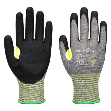 A652 CS Cut E21 Nitrile Glove Grey/Black