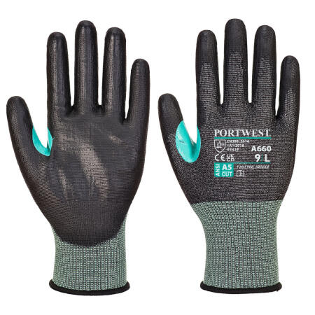 A660 CS Cut E18 PU Glove Black