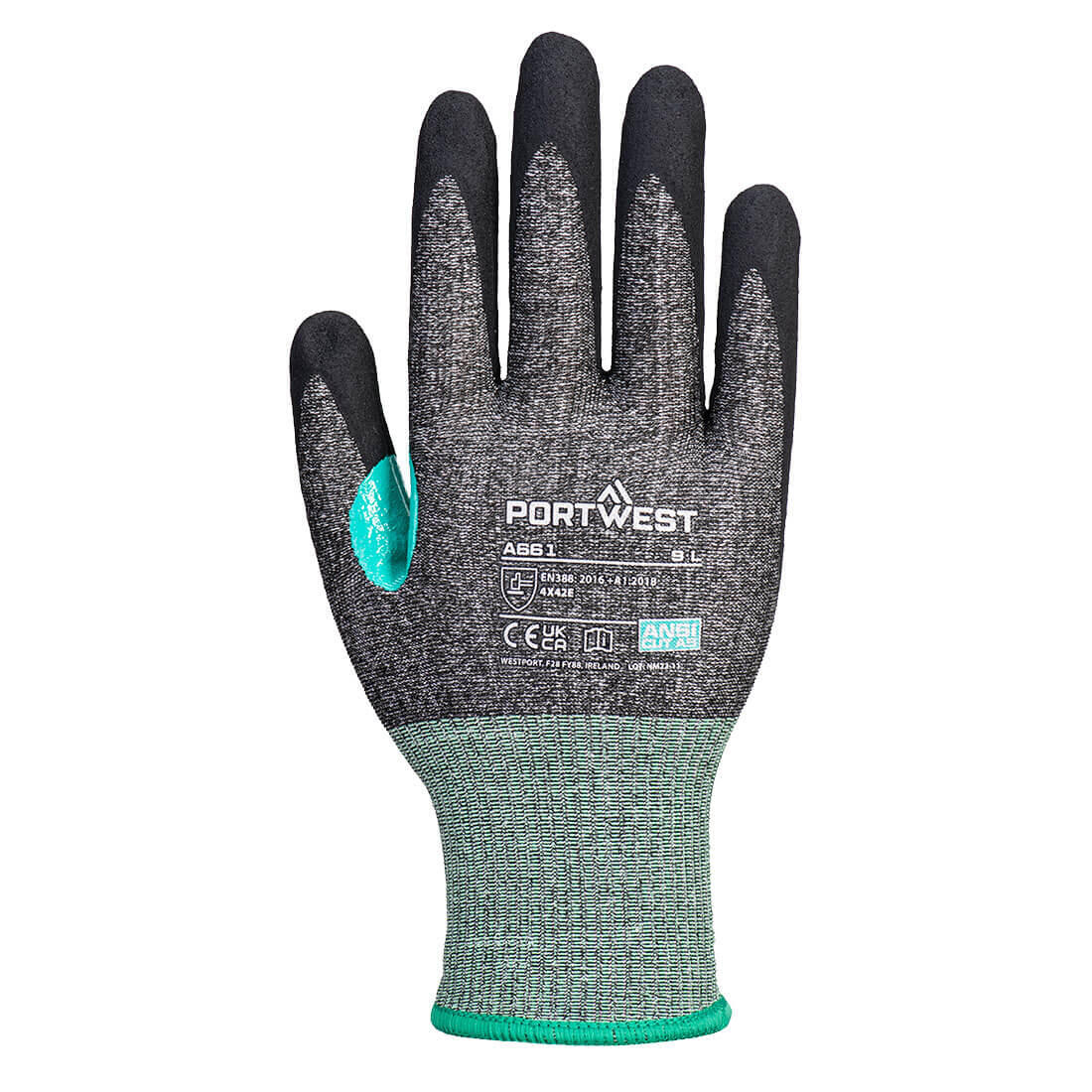 A661 CS Cut E18 Nitrile Glove Black - Image 2