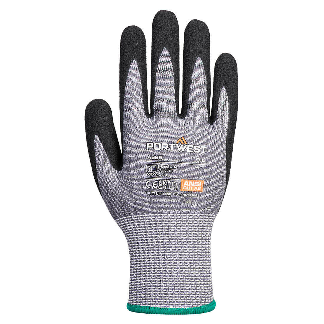A665 Cut E13 Nitrile Glove Grey - Image 2