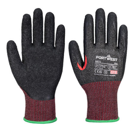 A671 CS Cut F13 Latex Glove Black