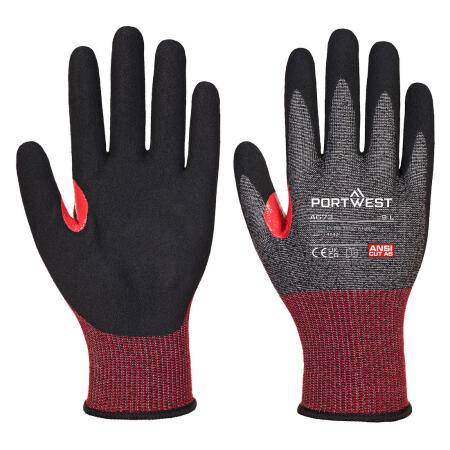 A673 CS Cut F18 Nitrile Glove Black