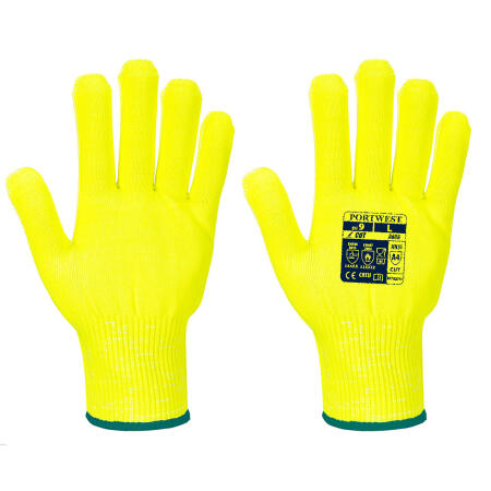 A688 Cut D13 Viz-Tex Liner Glove Yellow
